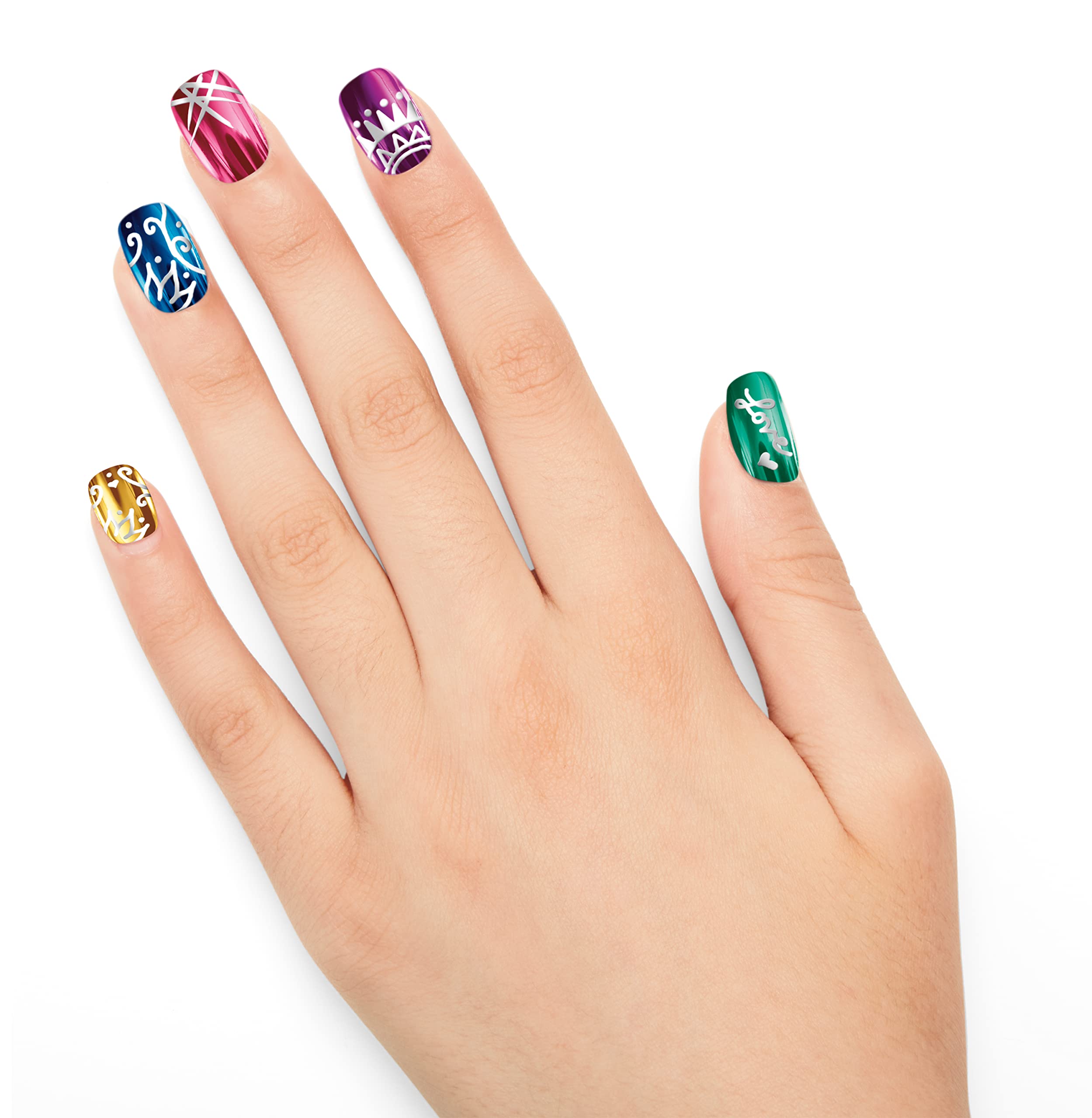 Amazon.com: Shimmer 'n Sparkle Metallic Rainbow Nail Art Design